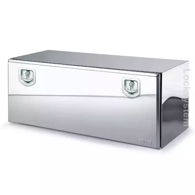 Toolbox, Black P/C Steel with S/S Polished Lid 1 Euroinox - 1200 X 300 X 500 - BAWER